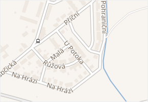 U Potoka v obci Krnov - mapa ulice