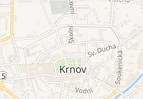 U Požárníků v obci Krnov - mapa ulice