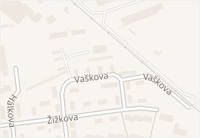 Vaškova v obci Krnov - mapa ulice
