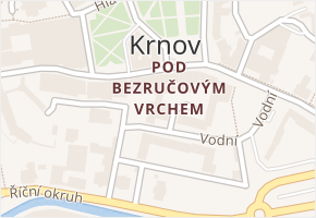 Vodní v obci Krnov - mapa ulice