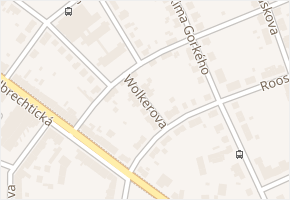 Wolkerova v obci Krnov - mapa ulice