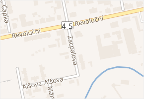 Zacpalova v obci Krnov - mapa ulice