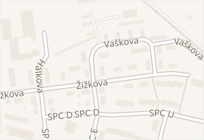 Žižkova v obci Krnov - mapa ulice