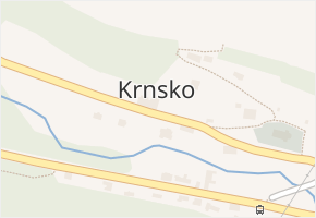 Krnsko v obci Krnsko - mapa části obce