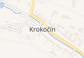 Krokočín v obci Krokočín - mapa části obce