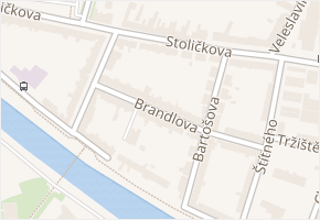 Brandlova v obci Kroměříž - mapa ulice