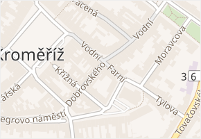 Dobrovského v obci Kroměříž - mapa ulice