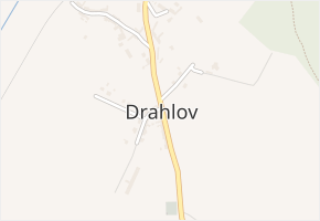 Drahlov v obci Kroměříž - mapa části obce