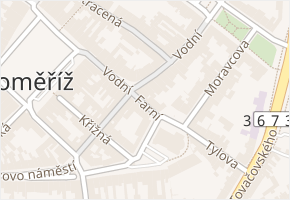 Farní v obci Kroměříž - mapa ulice