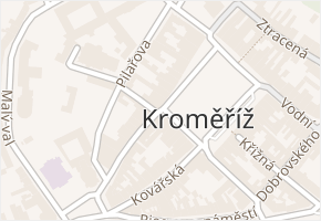 Jánská v obci Kroměříž - mapa ulice