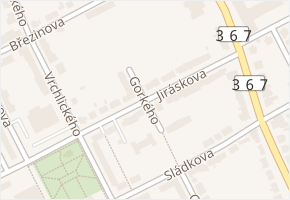 Jiráskova v obci Kroměříž - mapa ulice