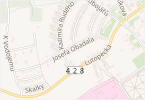 Josefa Obadala v obci Kroměříž - mapa ulice