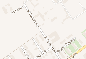 K Terezovu v obci Kroměříž - mapa ulice