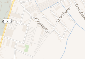 K Výstavišti v obci Kroměříž - mapa ulice
