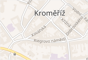 Kovářská v obci Kroměříž - mapa ulice