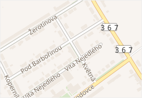 Květná v obci Kroměříž - mapa ulice