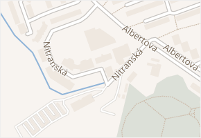 Nitranská v obci Kroměříž - mapa ulice