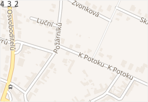Požárníků v obci Kroměříž - mapa ulice