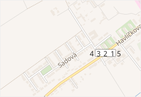 Švestková v obci Kroměříž - mapa ulice