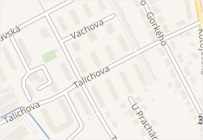 Talichova v obci Kroměříž - mapa ulice