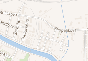 U Trati v obci Kroměříž - mapa ulice