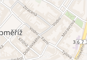 Vodní v obci Kroměříž - mapa ulice