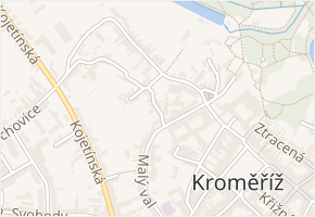 Volného v obci Kroměříž - mapa ulice