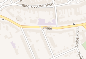 Vrchlického v obci Kroměříž - mapa ulice
