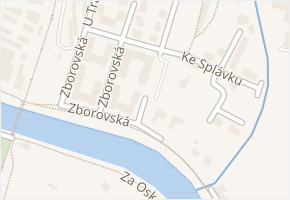 Zborovská v obci Kroměříž - mapa ulice