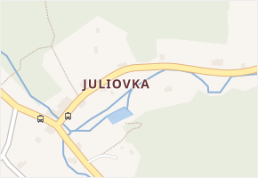 Juliovka v obci Krompach - mapa části obce