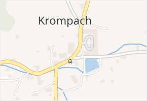 Krompach v obci Krompach - mapa části obce