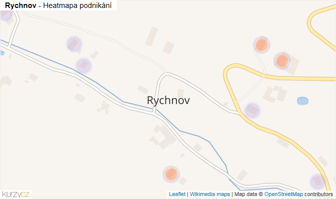 Mapa Rychnov - Firmy v části obce.