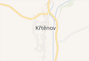 Křtěnov v obci Křtěnov - mapa části obce