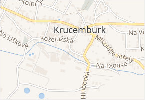 Augustina Skřivana v obci Krucemburk - mapa ulice