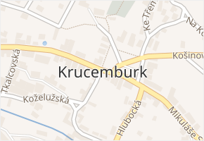Krucemburk v obci Krucemburk - mapa části obce