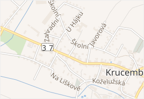 Masarykova v obci Krucemburk - mapa ulice