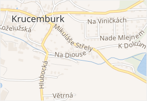 Na Diouse v obci Krucemburk - mapa ulice