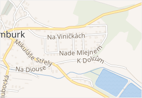 Nade Mlejnem v obci Krucemburk - mapa ulice