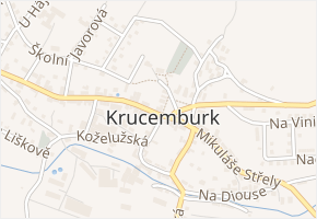 Nám. Jana Zrzavého v obci Krucemburk - mapa ulice