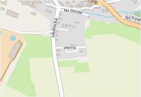 Větrná v obci Krucemburk - mapa ulice