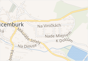 Vinička II v obci Krucemburk - mapa ulice