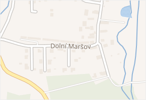 Dolní Maršov v obci Krupka - mapa ulice