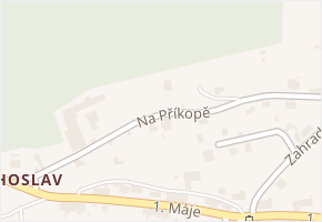 Na příkopě v obci Krupka - mapa ulice