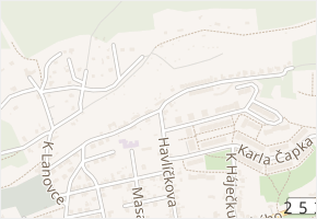 Na vyhlídce v obci Krupka - mapa ulice
