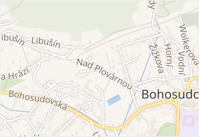 Nad Plovárnou v obci Krupka - mapa ulice