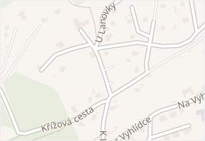 Pod lanovkou v obci Krupka - mapa ulice