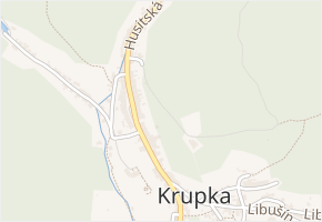 Střelecká stezka v obci Krupka - mapa ulice