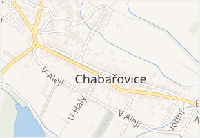 Za Chabařovickým Nádražím v obci Krupka - mapa ulice