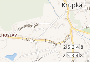 Zahradní v obci Krupka - mapa ulice