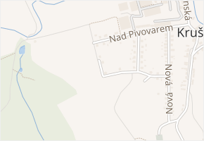 Nad Jordánem v obci Krušovice - mapa ulice